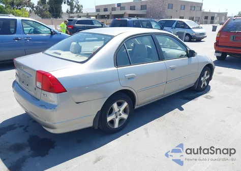 2004 Honda Civic Ex from USA, damaged, VIN JHMES26744S002276